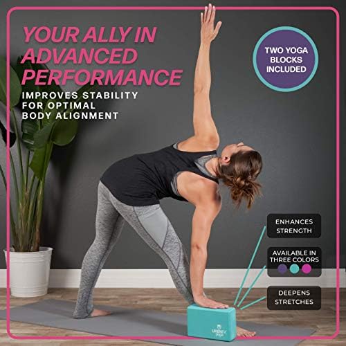 URBNFit Yoga Block – Moisture Resistant Brick to Improve Balance & Flexibility 2