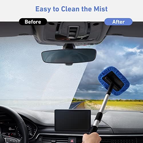 AstroAI Windshield Cleaner, Microfiber car Window Cleaner with 4 Reusable 4