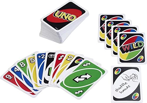 Mattel Games UNO Card Game for Family Night, Travel Game & Gift for Kids 3