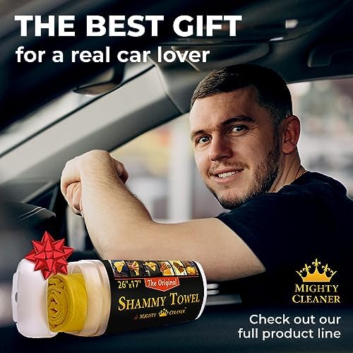 Premium Shammy Cloth for Car Drying – (26”x17”) – Super Absorbent Reusable 8