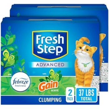 Fresh Step Clumping Cat Litter, With Febreze Gain, Advanced, Extra Large