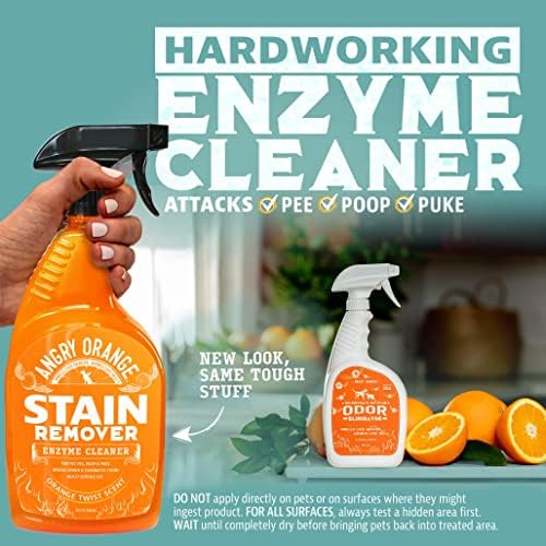 Angry Orange Stain Remover – 32oz Enzyme Pet Cleaner – Dog & Cat Urine Destroyer 2