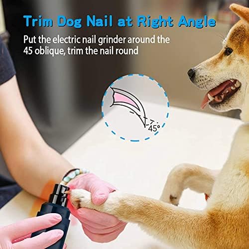 Casfuy Dog Nail Grinder Upgraded – Professional 2-Speed Electric Rechargeable 5