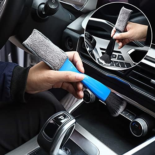 Smeyta Double Head Brush for Car Clean 1Pack,Car Brushes for Detailing 6