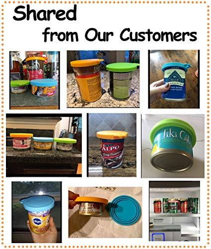 Comtim Pet Food Can Cover Silicone Can Lids for Dog and Cat Food 2