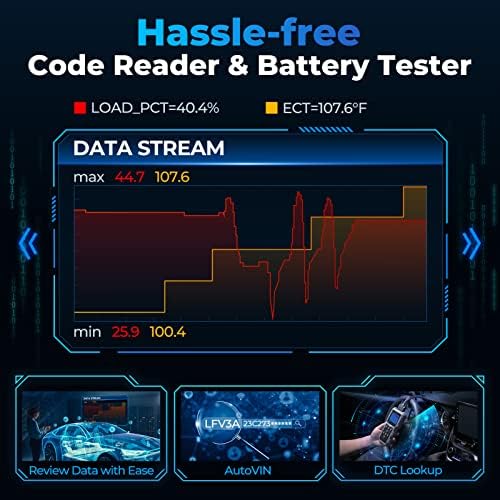 TOPDON AL500B OBD2 Scanner Battery Tester 2 in 1 Code Reader, Full OBDII 5