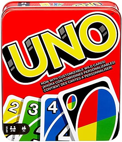 Mattel Games UNO Card Game for Family Night, Travel Game & Gift for Kids