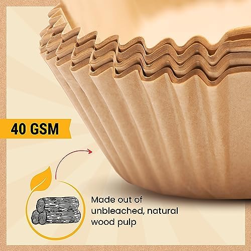 Air Fryer Liners, 120Pcs Disposable Air Fryer Parchment Paper Liners 7
