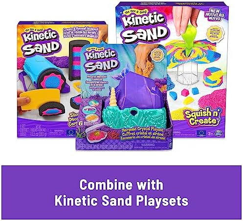 Kinetic Sand, The Original Moldable Play Sand, 3.25lbs Beach Sand, Sensory Toys 6