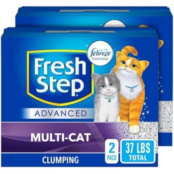 Fresh Step Clumping Cat Litter, Advanced, Multi-Cat Odor Control, Extra Large