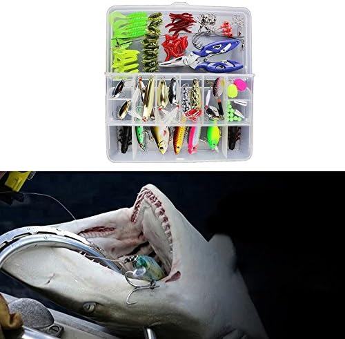 Docooler 73/101 /132/232 Pcs Fishing Lures Mixed Hard Baits Soft Baits Popper Crankbait 3