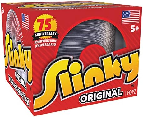 Just Play The Original Slinky Walking Spring Toy, Metal Slinky, Fidget Toys, 5