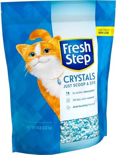 Fresh Step Crystals, Premium Cat Litter, Scented, 8 Pounds (Pack of 2)Package 5
