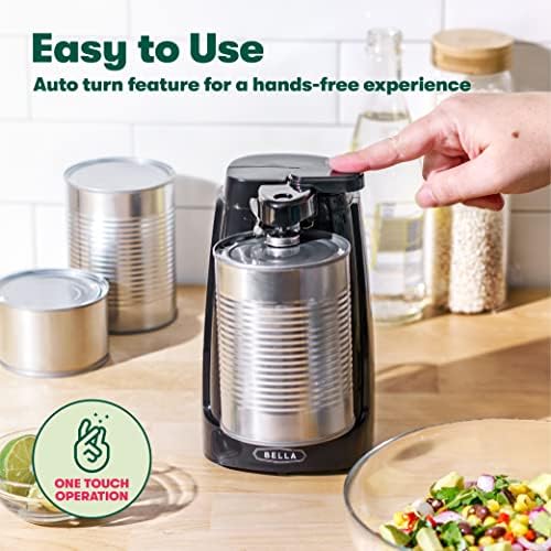 BELLA Electric Can Opener and Knife Sharpener, Multifunctional Jar and Bottle 2