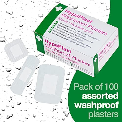 Safety First Aid Group HypaPlast Clear Washproof Assorted (Pack of 100) 5