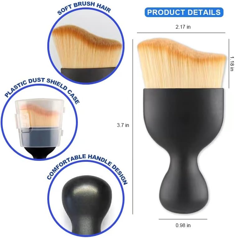 Car Interior Detailing Brush, Auto Interior Soft Hair Removal Brush 4