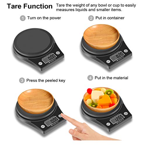 Malama Kitchen Scale, Digital Food Scale High Accuracy Multifunction 3
