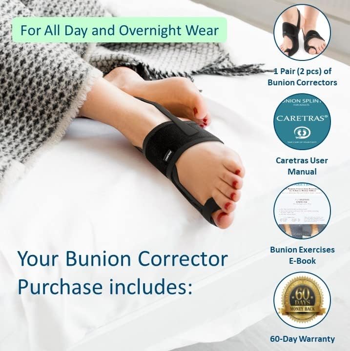 Caretras Bunion Corrector, Orthopedic Bunion Splint, Big Toe Separator Pain 5