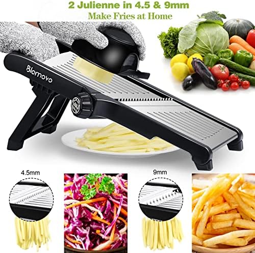 Mandoline Slicer, Vegetable Mandolin Slicer for Kitchen, Adjustable Thickness 4