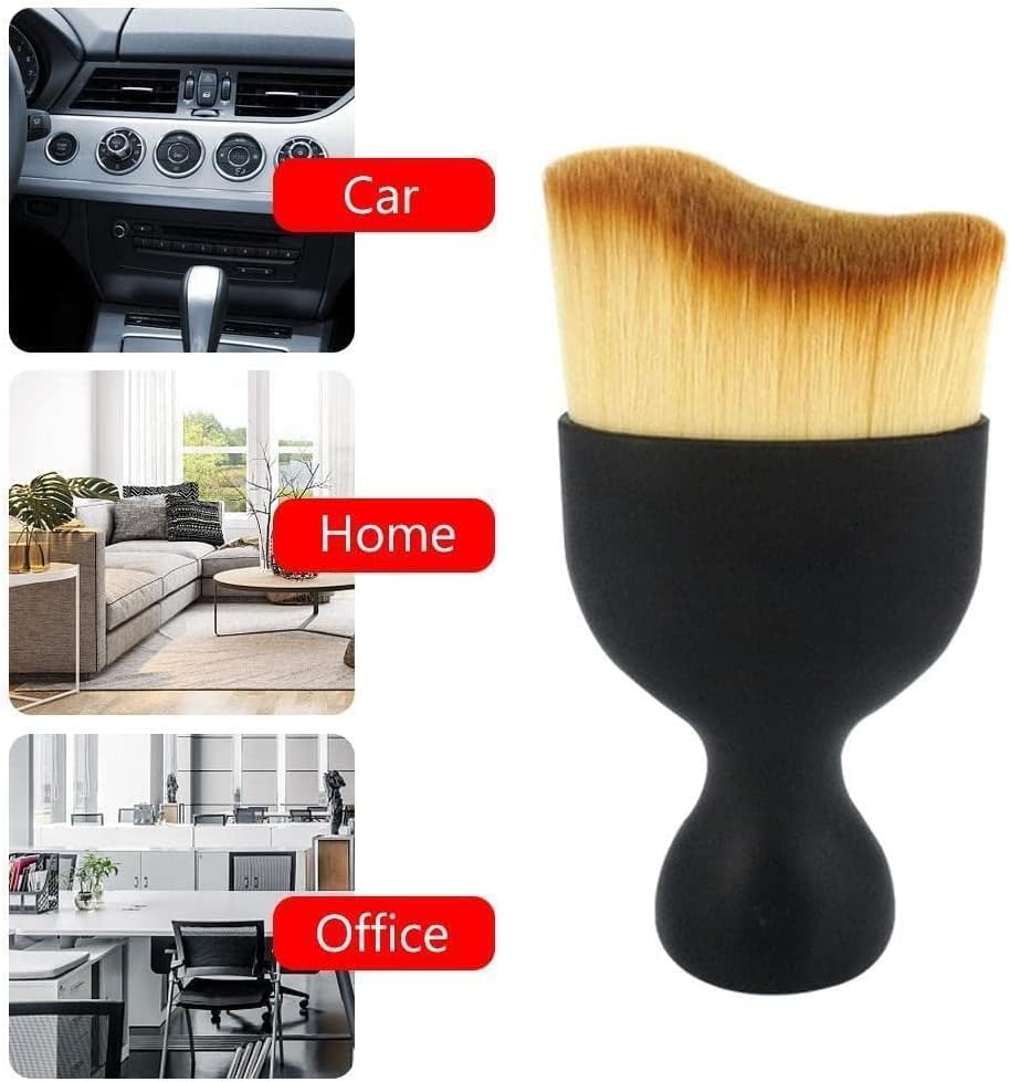 Vingtank 4 Pack Car Interior Cleaning Soft Brushes， Car Interior Beauty 6