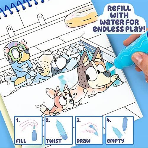 Horizon Group USA Bluey Aqua Art – Reusable Water Reveal Activity Pages 4