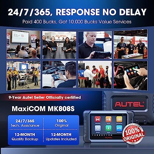 Autel Scanner MaxiCOM MK808S: 2024 Bidirectional Tool as MK808BT Pro MX808S 9