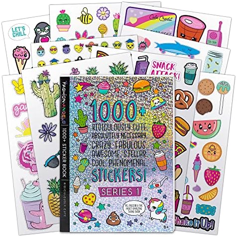 Fashion Angels 1000+ Ridiculously Cute Stickers for Kids - Fun Craft Stickers