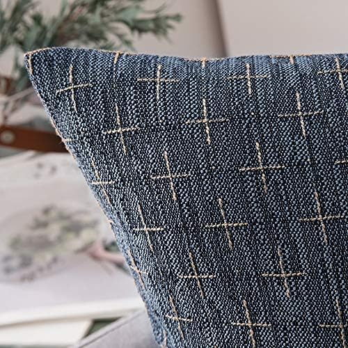 MIULEE Pack of 2 Decorative Burlap Linen Throw Pillow Covers Modern Farmhouse 2