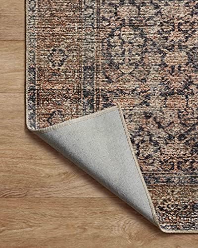 Amber Lewis x Loloi Billie Collection BIL-01 Ink / Salmon 7′-6″ x 9′-6″ Area Rug 10