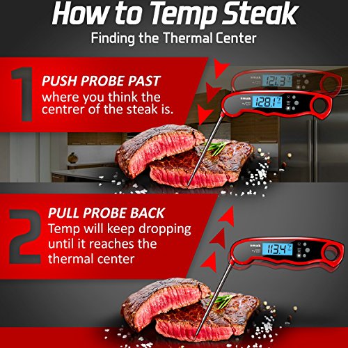Digital Instant Read Meat Thermometer – Waterproof Kitchen Food Cooking 9