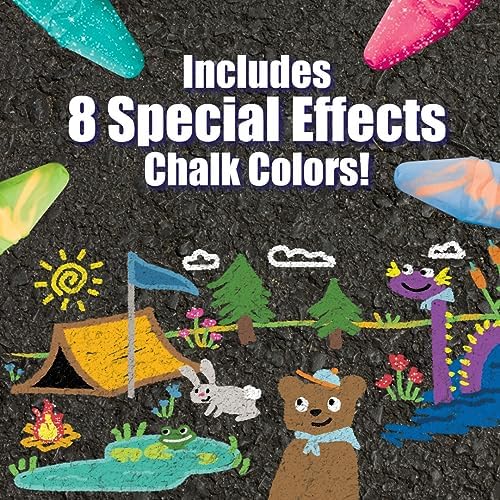 Crayola Ultimate Washable Chalk Collection (64ct), Bulk Sidewalk Chalk 3