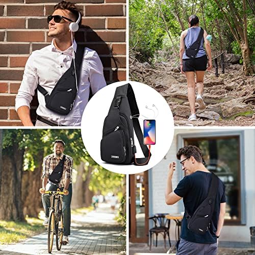 Waterproof Sling Bag Crossbody Backpack for Men Women Sling Backpack Hiking 2
