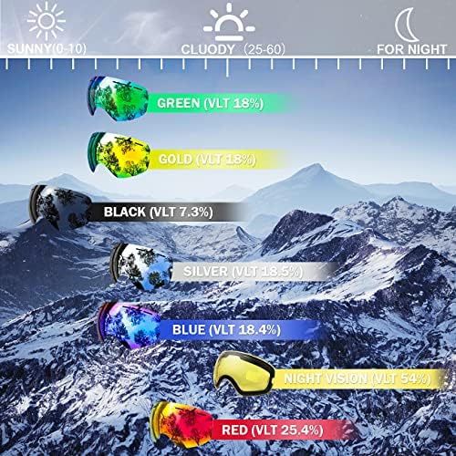 Juli OTG Ski Goggles- Over Glasses Winter Snow/Snowboard Goggles 3