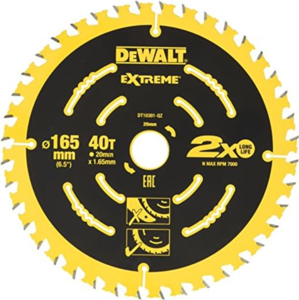 Dewalt Corded Extreme Framing Blade 165mm range