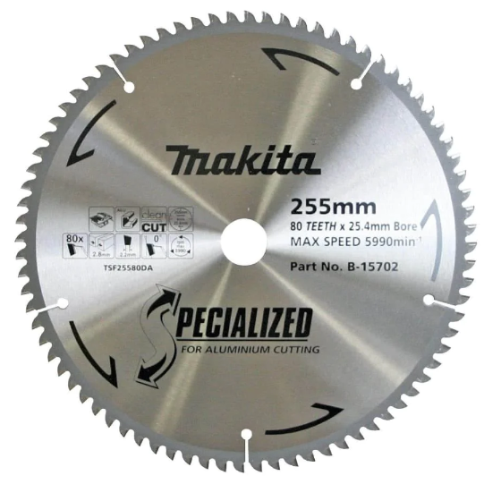Makita B-15693 355mm x 25.4mm x 100T Aluminium Saw Blade