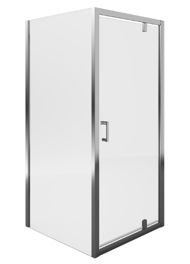 Framed 6mm Pivot Door & Side Panel Shower Enclosure 800x800mm 2