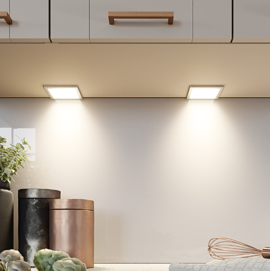 Sensio Plaza Square Slim 24V LED Cabinet Light 3.6W 320lm + Driver 2