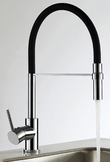 Montacute Pull Out Mono Mixer Kitchen Tap Black