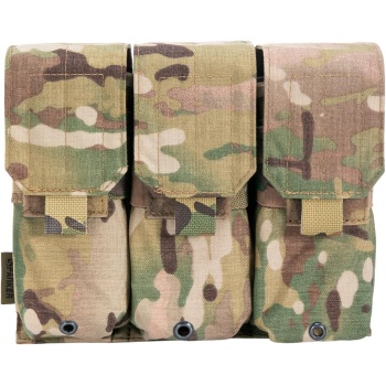 EXCELLENT ELITE SPANKER Tactical Molle Single/Double/Triple Mag Pouch for M4 M14 M16 AR15 AR10 G36 Magazine Holds 2 Mags (C Triple-MC)