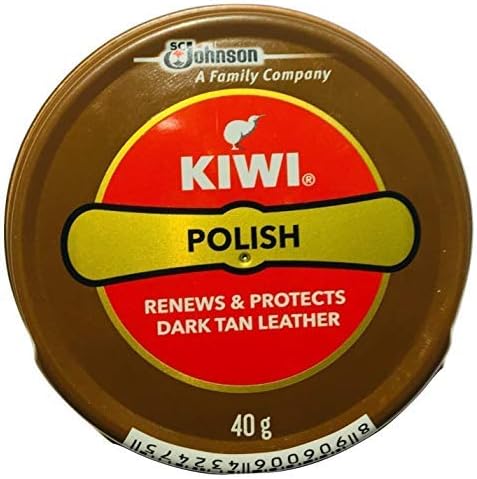 Kiwi Shoe Polish Paste Black and dark tan [Pack Of 2 (one each)]