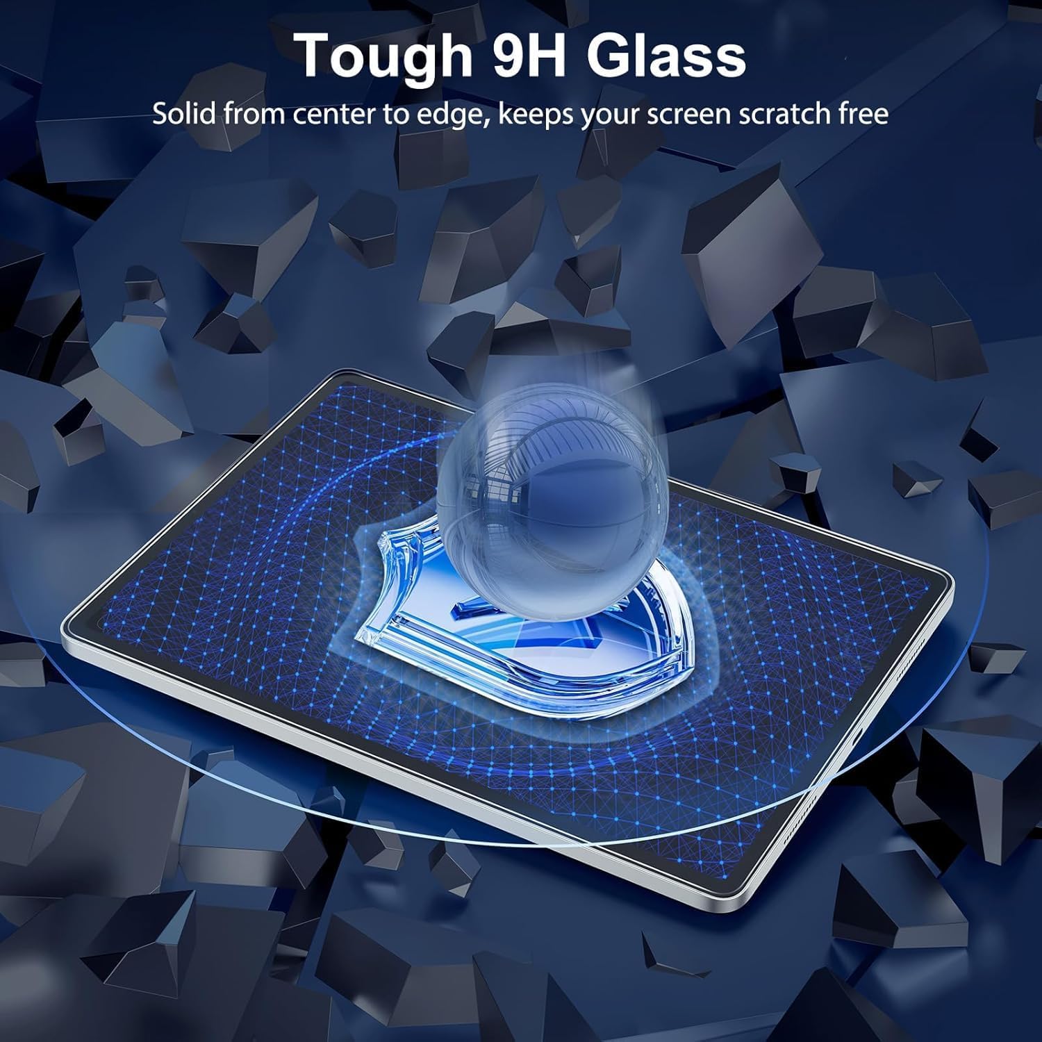 SPARIN Screen Protector for Galaxy Tab S10 Plus/S9 Plus/S9 FE+/S7 FE 12.4’’ | 2 Pack HD Tempered Glass for Samsung Tablet S10+/S8+ 5G, Anti-Scratch, High Response 6