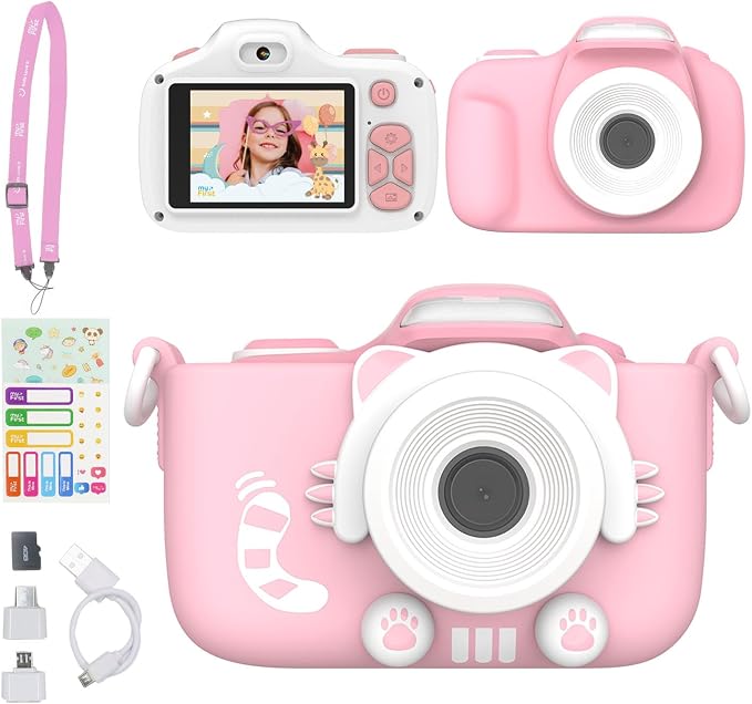 myFirst Kids Digital Camera 16MP 1080P with Selfie Lens, LED Flash