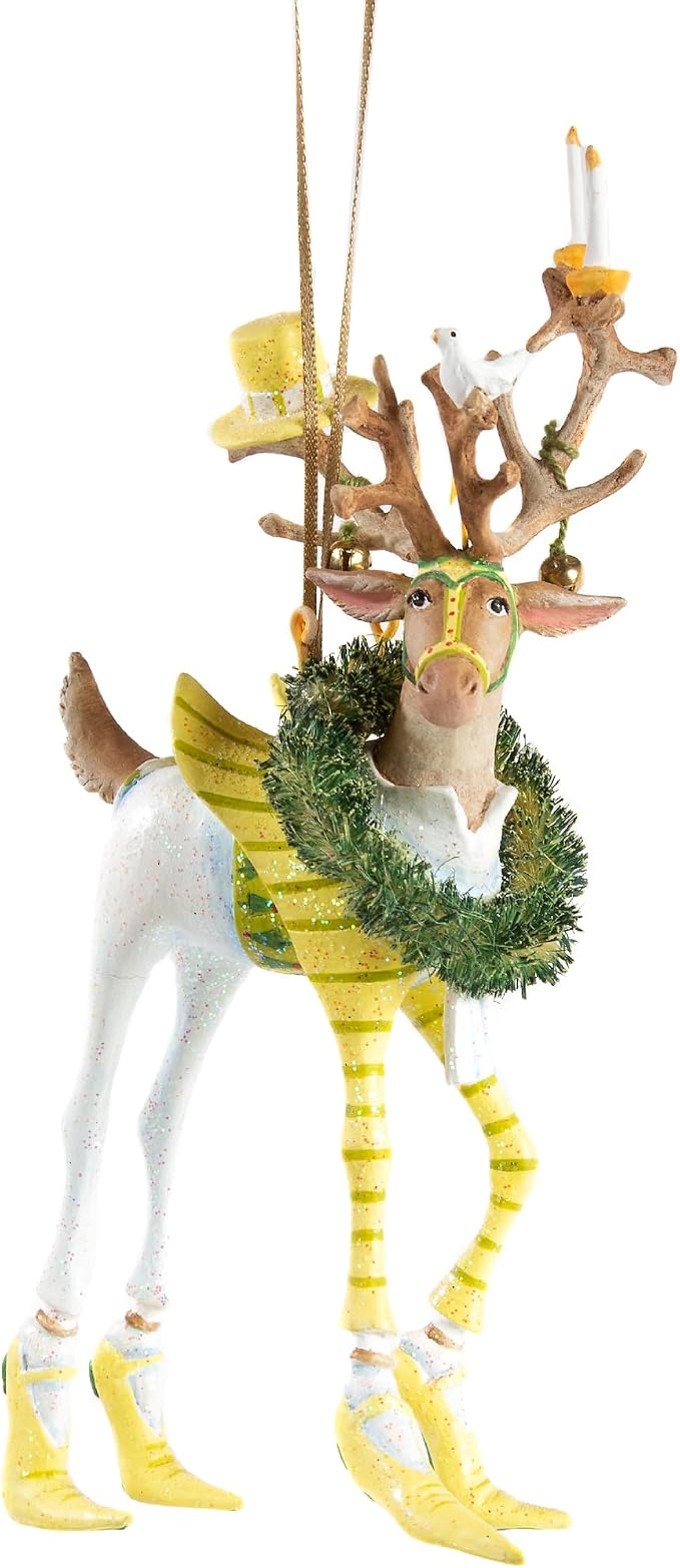 MACKENZIE-CHILDS Patience Brewster Dash Away Ornament, Prancer