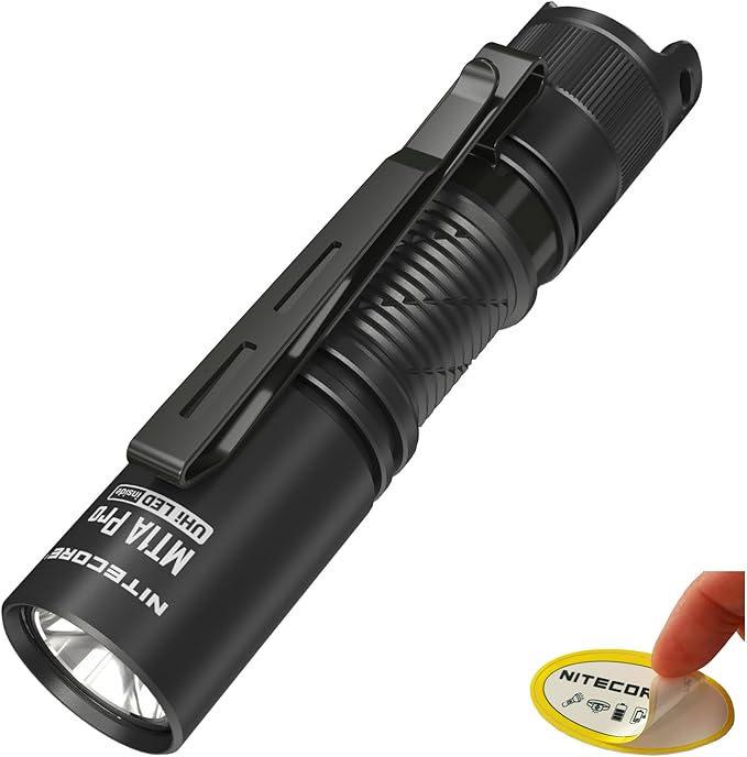 Nitecore MT1A Pro 800 Lumen EDC Flashlight Penlight, Compatible with one Alkaline Battery. USB-C Rechargeable, Including NitecoreS Sticker