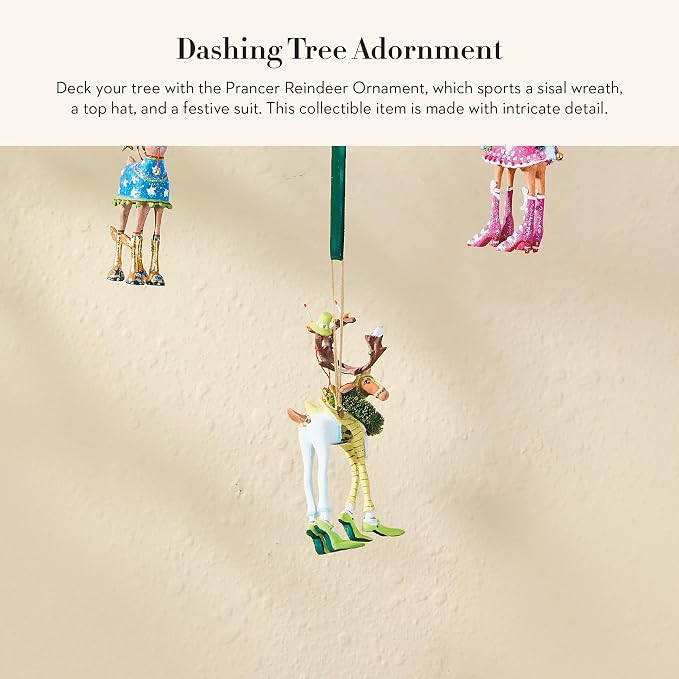 MACKENZIE-CHILDS Patience Brewster Dash Away Ornament, Prancer 4