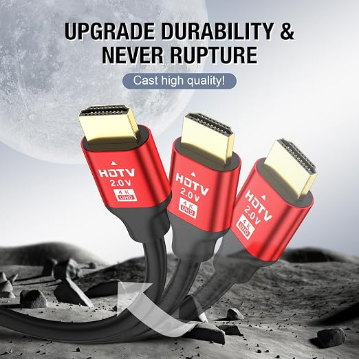 4K HDMI 75ft Cable Ultra High Speed HDMI 2.0 Cable 4K@60Hz 18Gbps 3D ARC Gold-Plated Connectors Ethernet Audio Video Return HDMI Cable, Used for UHD TV Monitor Laptop Xbox/PS4/PS5/HDTV ect.