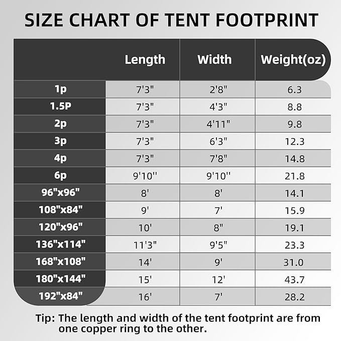 Clostnature Heavy Duty Tent Footprint Floor Saver, Camping Tarp 3