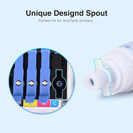 Compatible Ink Refill Bottles Replacement for EPSON 522 Black Ink Bottles | Replacement for EPSON 522 Ink Refill Bottles Compatible with EcoTank ET-2800 ET-2400 ET-4800 ET-2803 ET-2720 ET-4700 ET-4810 3