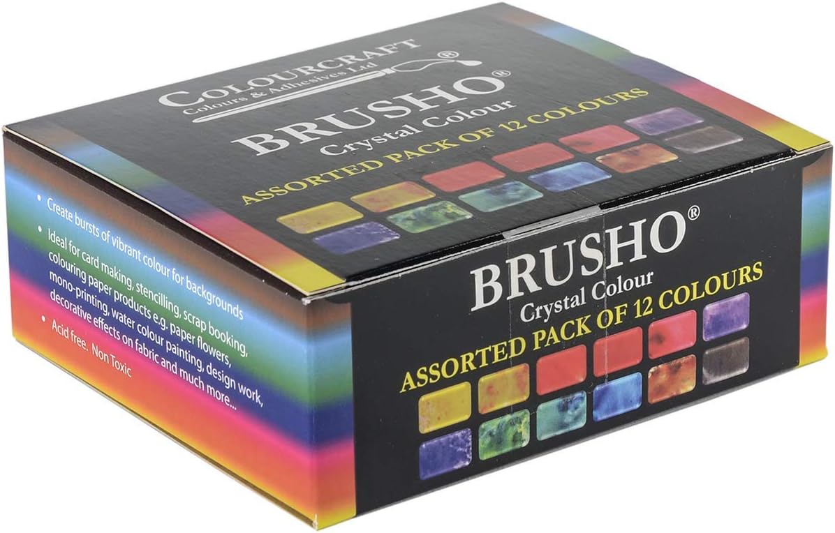Brusho by Colourcraft Brusho Crystal Set 12 Color