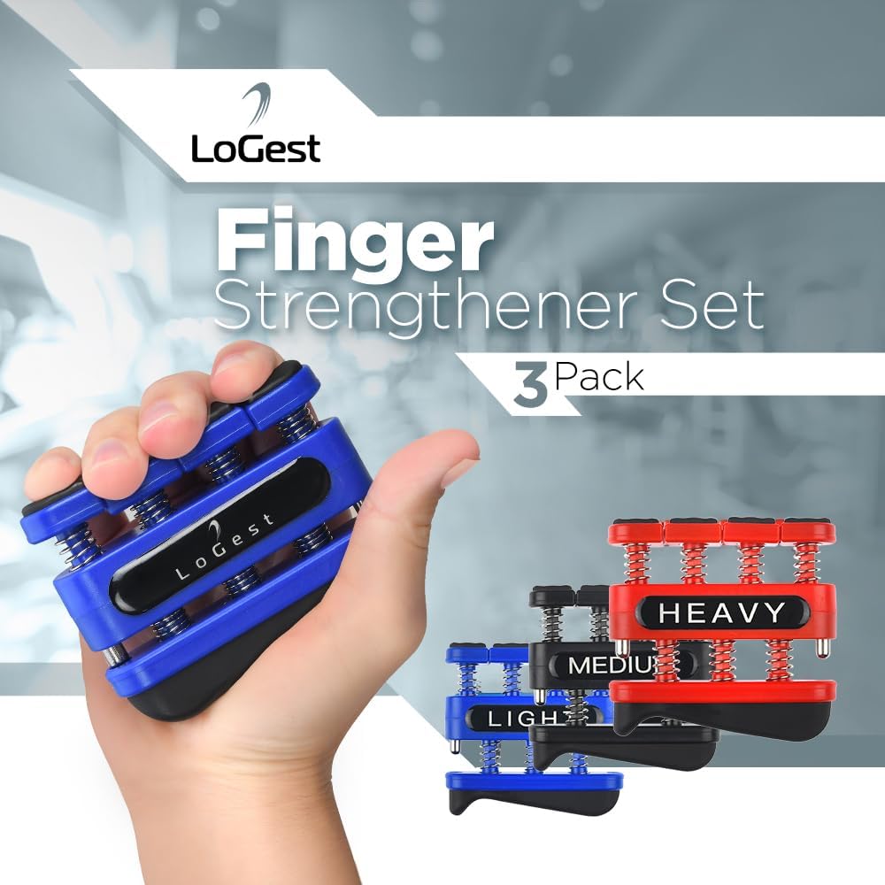 Logest Finger Strengthener – Finger Exerciser for Forearm and Hand Strengthener – Hand Grip Workout Equipment for Musician, Rock Climbing and Therapy 4